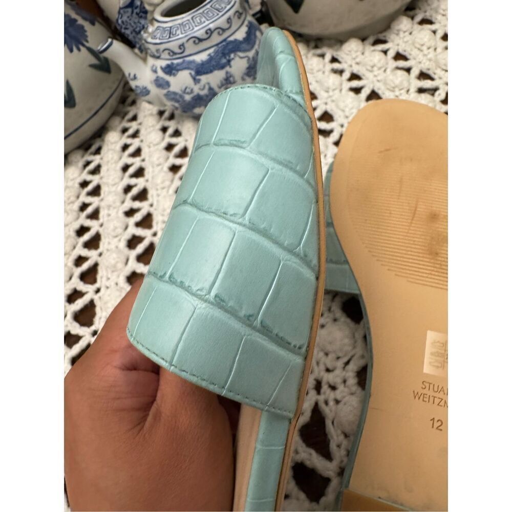 Stuart Weitzman Catherine Croc Effect Leather Sli… - image 8